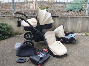 Ickle Bubba Stomp 3 in 1 Kinderwagen Set mit Isofix