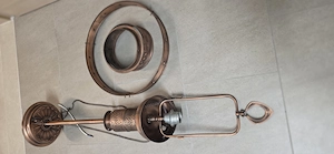 Alte Kupferlampe für Bastler,Sammler,3,7 kg,Hängelampe,