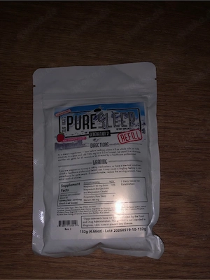 Nahrungsergänzungsmittels  Clif High s Pure Sleep (Generation 2)  mit Erdbeergeschmack.