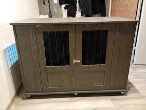 Hundebox  grau 