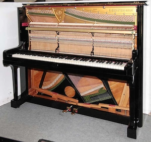 Klavier Bechstein 128, schwarz poliert, Nr. 104881, 5 Jahre Garantie Bild 5