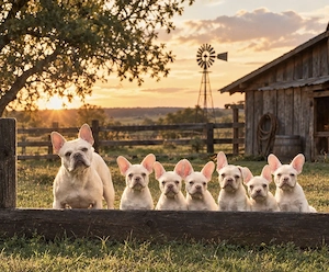 Französische Bulldoggen dürfen ausziehen 