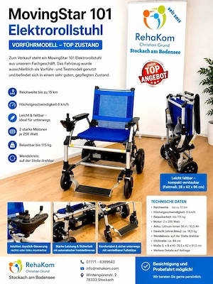 Top gebraucht Elektrorollstuhl  Movingstar 101 Vorführmodell