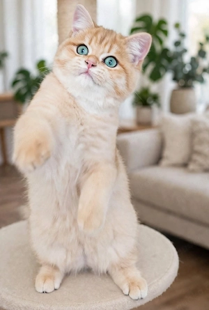Goldenes Britisch Kurzhaar Kitten