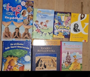 Großes Bücherpaket   Buchkonvolut für Kinder & Jugendliche (7 Bücher)   Pokémon, H2O, Märchen u.a.