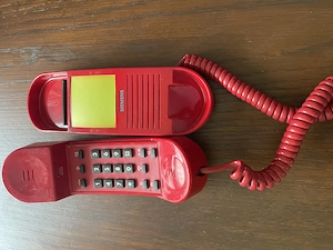 Siemens 330 Retro-Telefon rot Analog   Funktioniert einwandfrei!