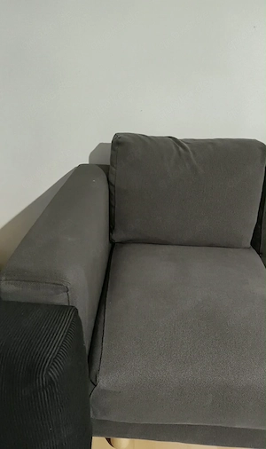 IKEA NORSBORG 3-er Sofa Dunklegrau Bild 2