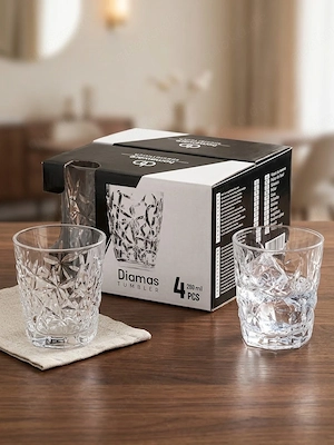 4x Kristalloptik Gläser 