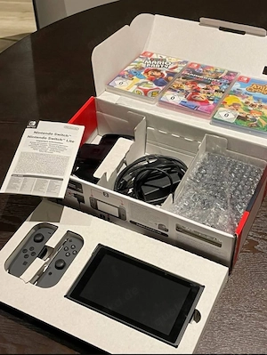 Nintendo Switch + 3 Spiele Neu