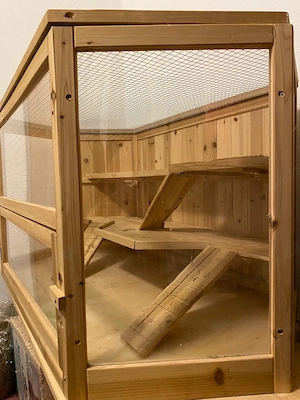 Kleintierkäfig aus Holz zu verkauf
