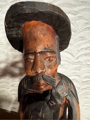 Holzfigur Massiv 82 cm