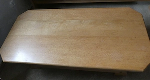 1er Sessel 2er und 3er Sofa Leder Gestell Eiche mit 2 Eichetische Bild 3