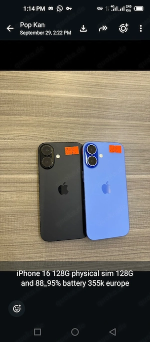 iPhone 16 128G top quality 