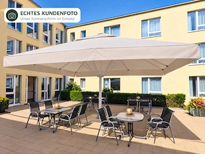 GIANT 7 x 7 m   extra großer Gastronomie-Sonnenschirm