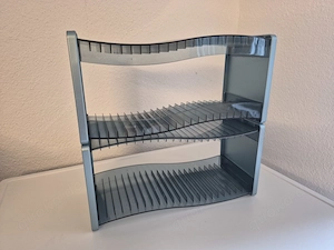 CD-Ständer aus Kunststoff, 2 Einzelteile auch trennbar