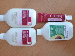 Loreal Paris Excellense Creme Nourishing Radiance Mask 2 X 60 ml NEU 1 x Shampoo 1 X Garnier Pflegek