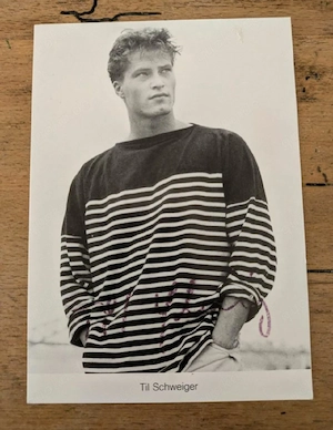 Autogramm Til Schweiger gegen Gebot 