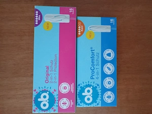 o.b. Tampons 2 Packungen (Original Ultra + ProComfort Super) je 16 Stück