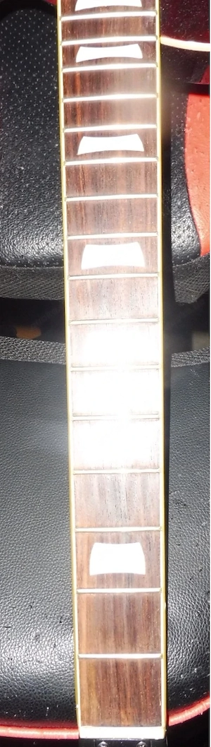E-Gitarre von Behringer Les paul Style. Die Brücke und der Steg sind da. Tonabnehmer fehlen. Bild 6