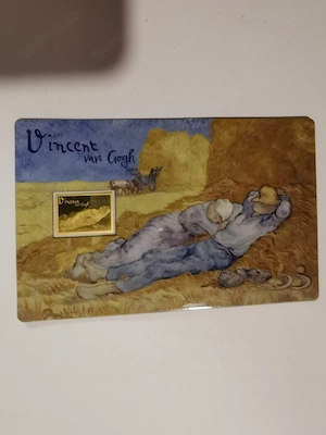 Goldbarren "Vincent van Gogh - Mittagsrast" in Coincard, 1 1000 oz Feingold  Bild 3
