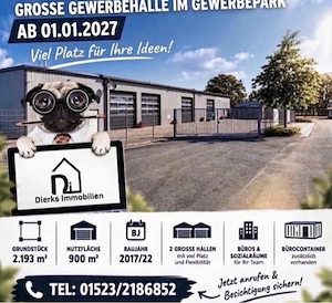 Gewerbehalle im Gewerbepark  Neerstedt 