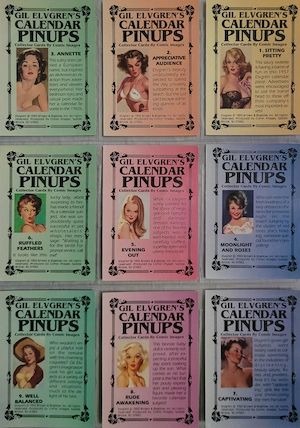 Gil Elvgren Pinups 1993   90 Karten komplett + Opti-Prism