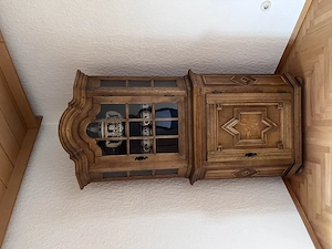 Vintage Möbel, Weinregal, Spiegel, Lampen