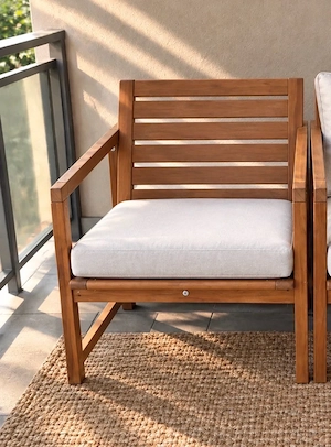 2 IKEA Nammarö Sessel mit Sitzkissen in neuem Zustand