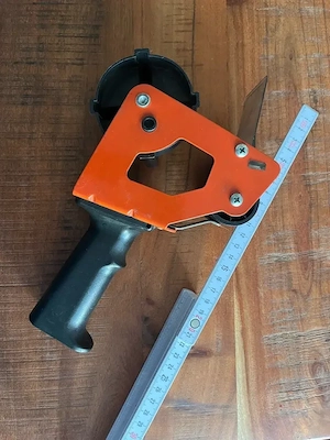 Packbandspender Handabroller mit Griff & Schneidemesser