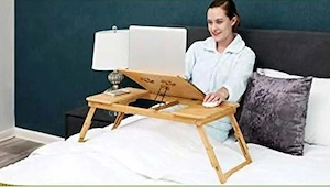 Neu. OVP, HOLZ, Laptop Klapp, Verstellbarer, tragbarer-, Computer  Tablett - Kaffee  SnackTisch 