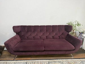 Elegantes Sofa-Set in Violett   Lila (Sofa + Sessel)   Sehr guter Zustand