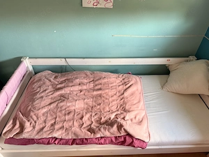 Kinder und Jugend Mittelhochbett mit Schrägleiter