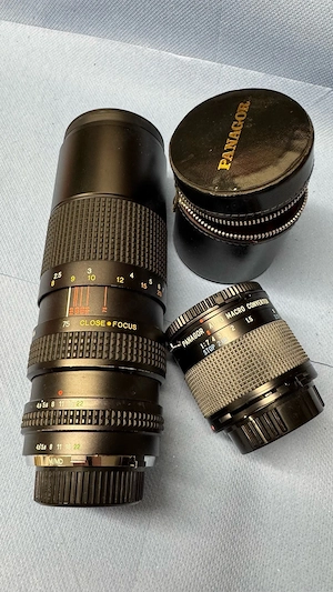 3 Stück Foto-Objektive Minolta-Kamera