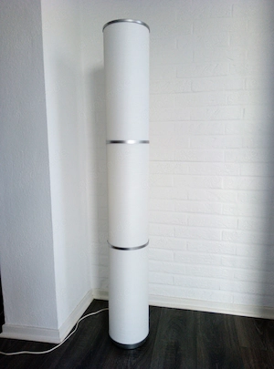 verschenke IKEA Standleuchte VIDJA weiß, 138 cm