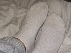 Getragene gebrauchte Socken weiß größe 36