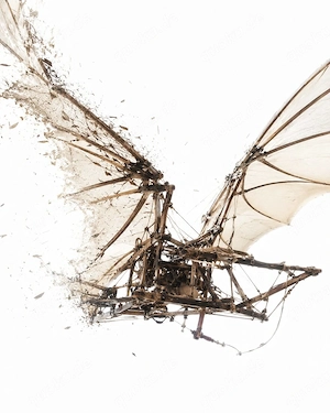 HKD S53 K0492   Der hölzerne Vogelflug   Kunstdruck A2 Pearl