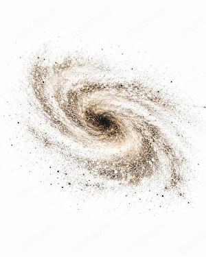 HKD S55 K0506   Der kosmische Mahlstrom   Kunstdruck A2 Pearl