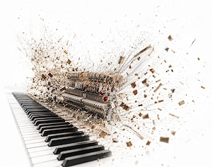HKD S56 K0510   Die fliegenden Hämmer   Kunstdruck A2 Pearl