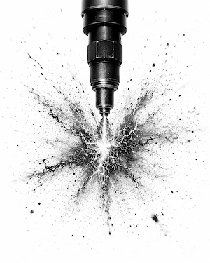 HKD S78 K0646   Die initiale Verbrennung   Kunstdruck A2 Pearl
