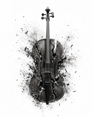 HKD S79 K0650   Das Cello II   Kunstdruck A2 Pearl