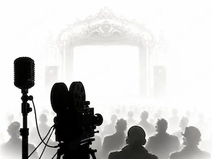 HKD S87 K0891   D2   TONFILM (1927)   Das Bild lernt zu sprechen   pitch-black   Kunstdruck A2 Pearl