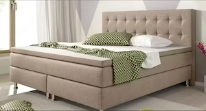 Boxspringbett Köln 180x200 Webstoff Muddy Komfortbett Hotelbett 