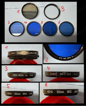 6 Stück Filter für Film- und Fotogafie