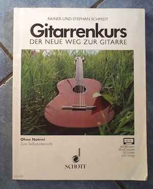 Gitarrenkurs - Der neue Weg zur Gitarre, Buch, Heft, Einfaches Lernen ohne Noten, 1a Zustand 