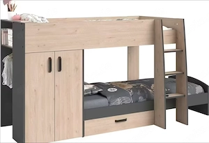 Parisot Stim Hochbett Etagenbett Bettschubkasten Kleiderschrak