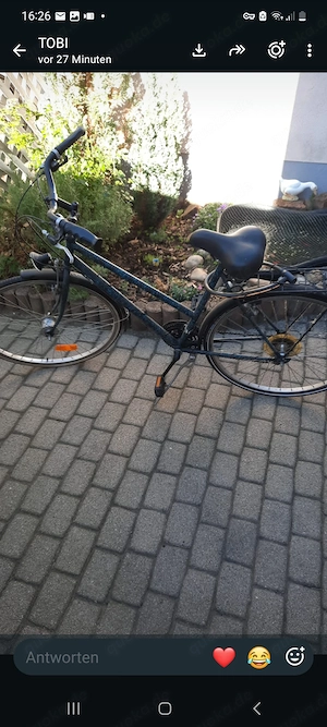 Fahrad grün schwsrz