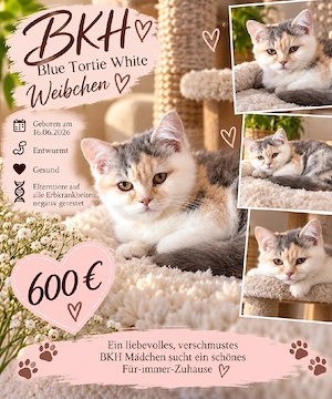3 BKH Blue Tortie Weibchen 