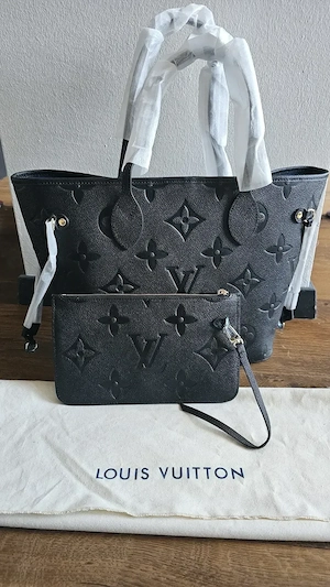 Louis Vuitton Neverfull MM Leder Set NEU!
