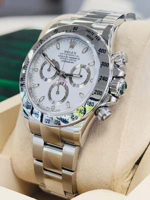 Rolex Cosmograph Daytona 116520 Oyster mit weißem Zifferblatt   Edelstahlgehäuse   Neu