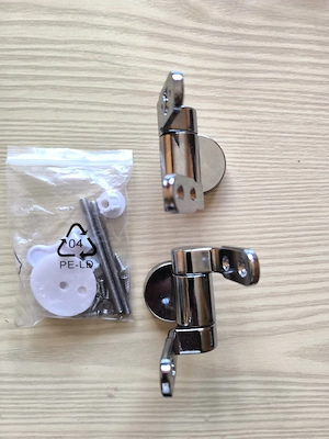 Leises Schließen Zinklegierung Toiletten-Deckel Scharnier-Set